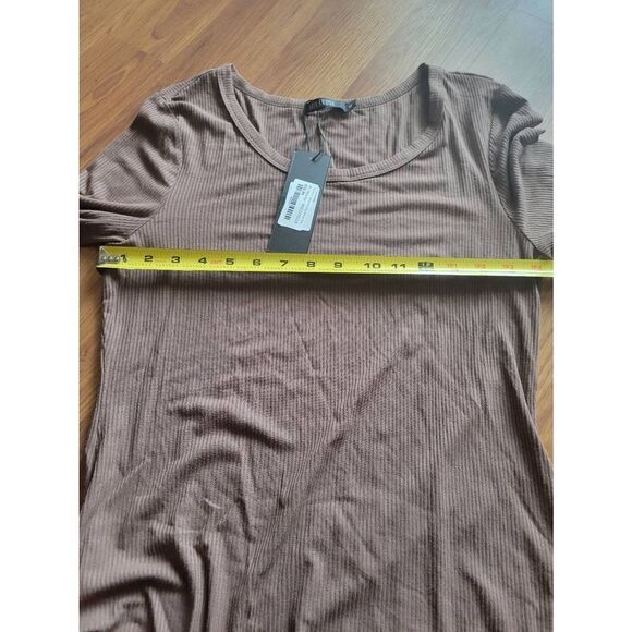 NWT Mikarose Ribbed Long Sleeve Tee - Picture 4 of 6